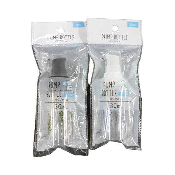 【まとめ買い】トラベルボトル 詰め替え容器 ポンプボトル ボタニカル柄 30ml 0459/005342