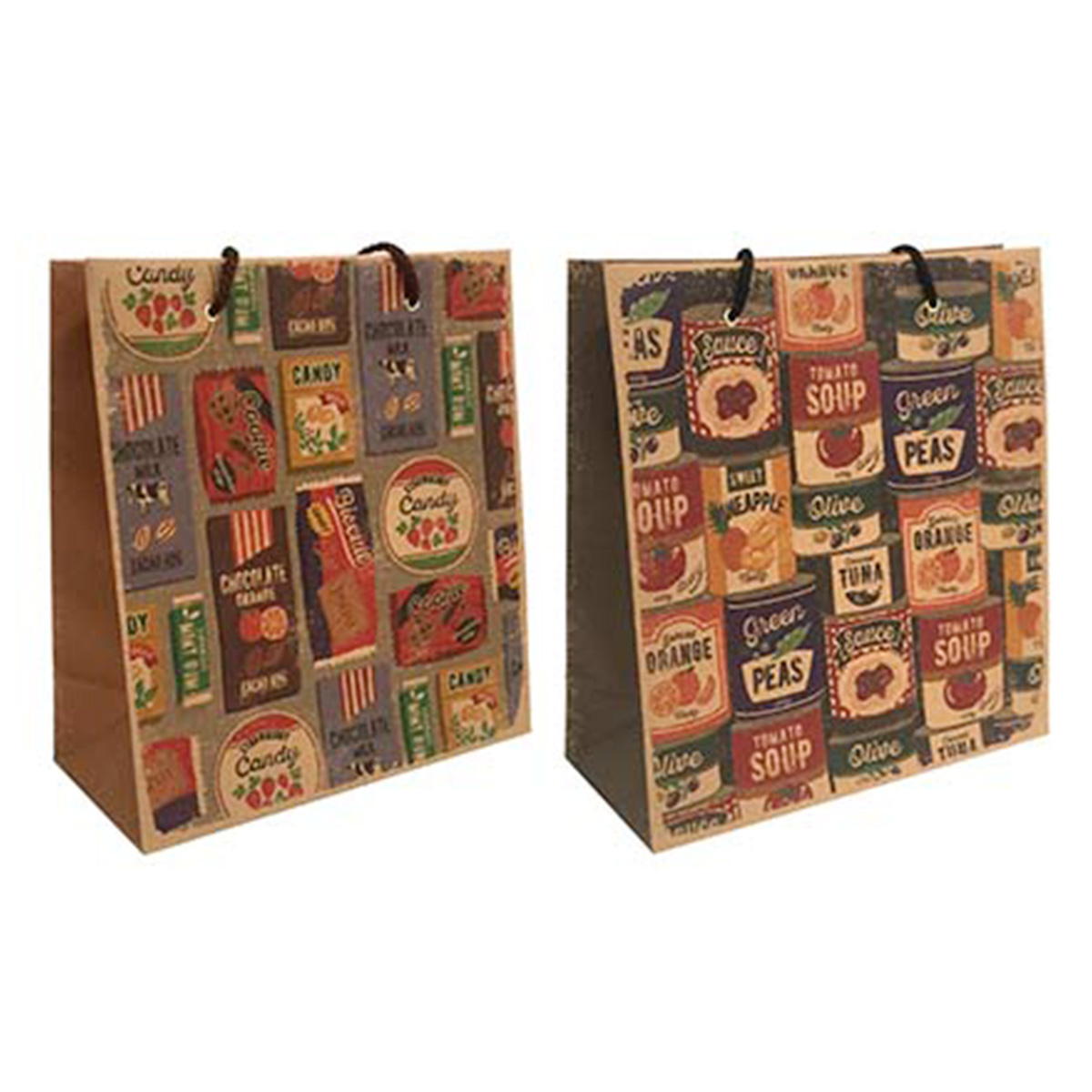 まとめ買い】ペーパーバッグ Mタテ ヴィンテージラベル0936/006749