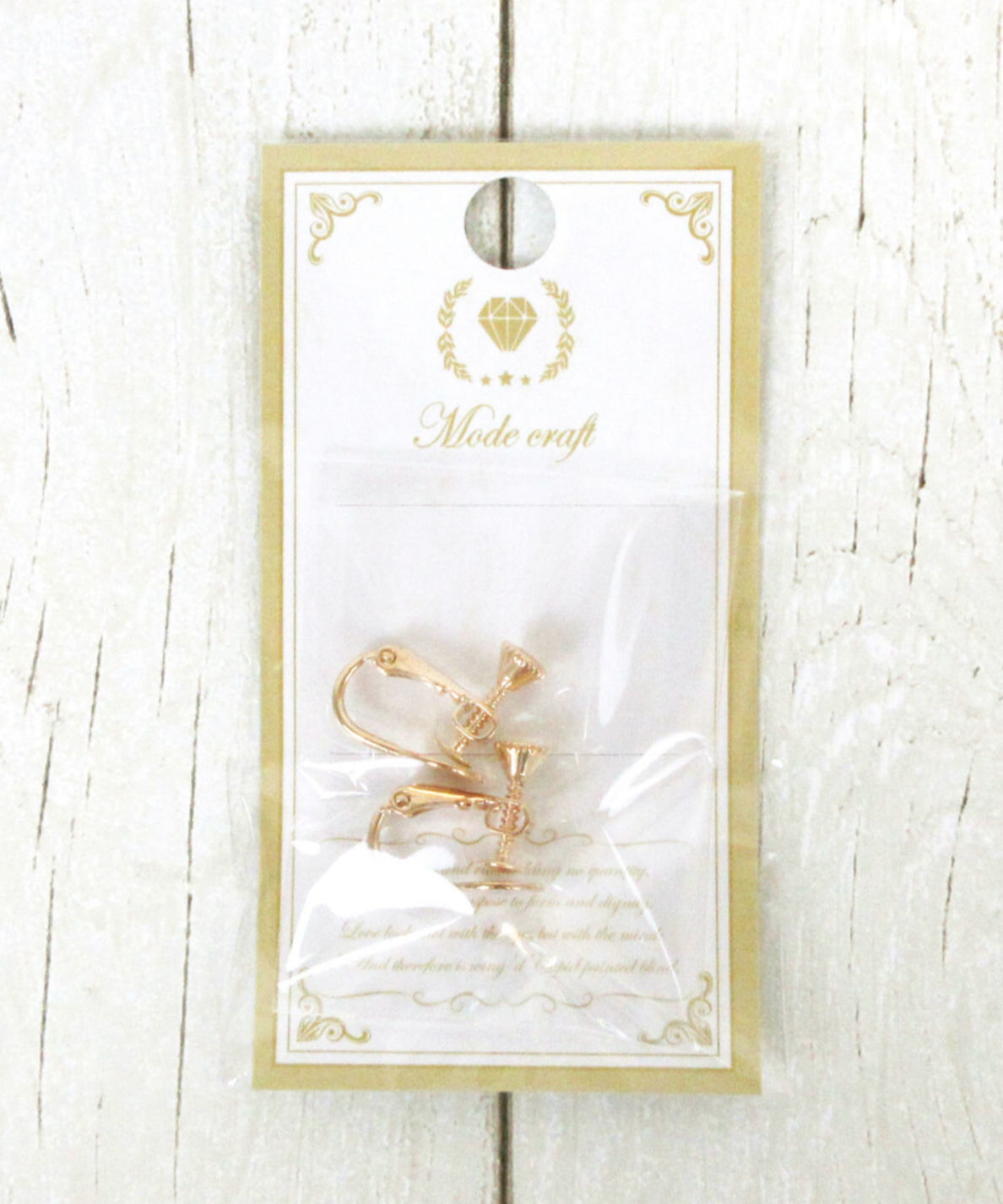 【まとめ買い】イアリング アクセサリーパーツ 手芸 ネジバネ丸皿 ゴールド 0890/007861