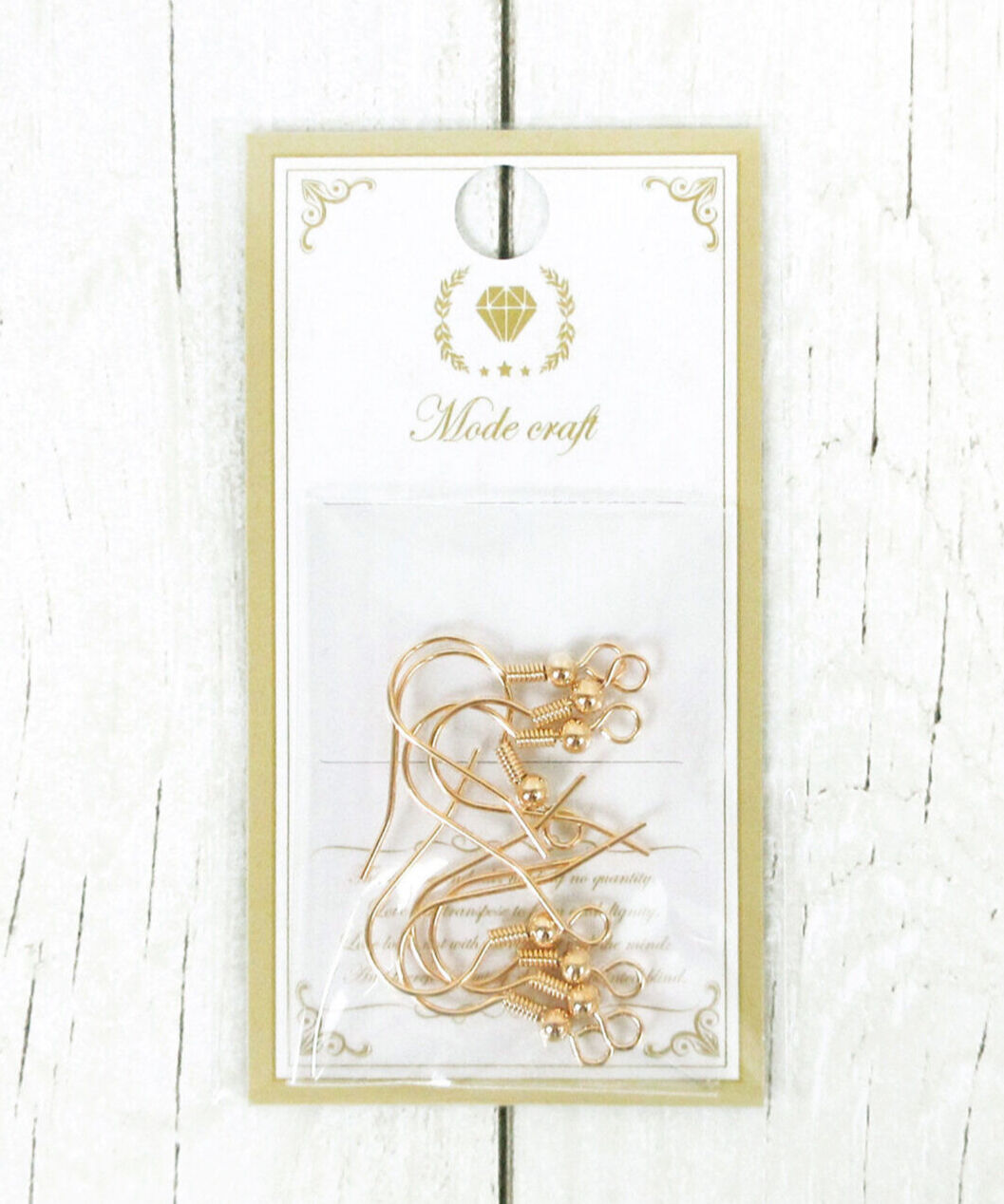 【まとめ買い】ピアス釣針4ペア ゴールド 0890/007865