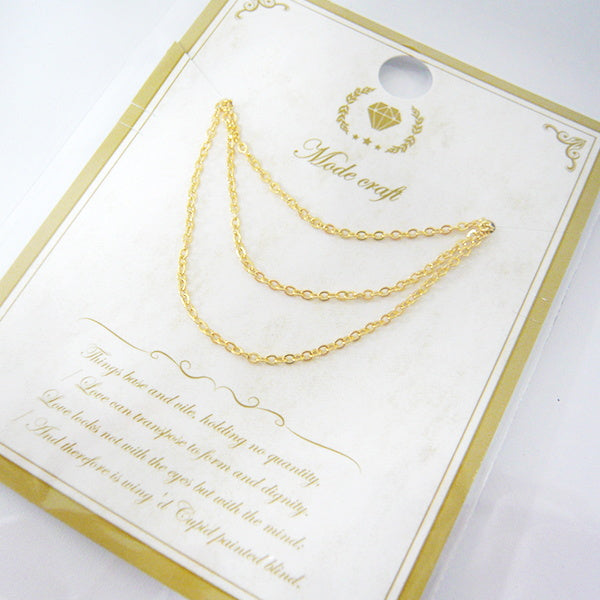 【まとめ買い】ネックレスチェーン TYPE2 40cm 0890/007879