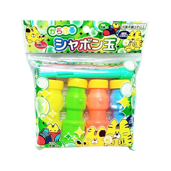 【まとめ買い】しゃぼん玉 カラフル シャボン玉 4本入り 0805/009199