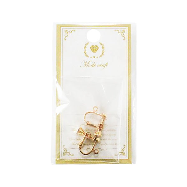 【まとめ買い】シェリ イヤリング ネジバネ玉ブラ ゴールド 0890/012411