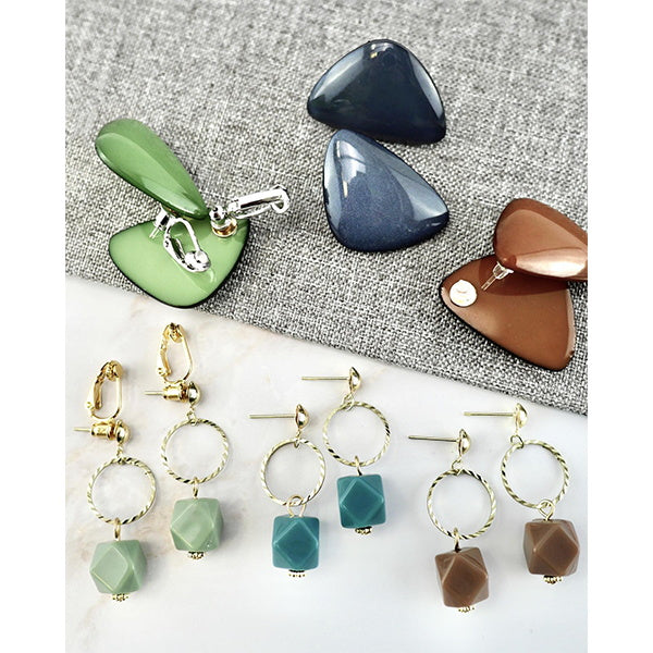 【まとめ買い】イヤリングパーツ 真鍮 シェリ イヤリングコンバーター ゴールド 2個入 0890/012412