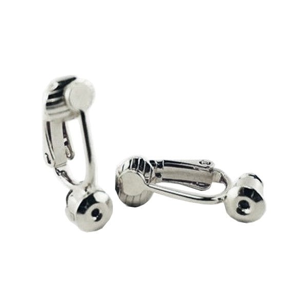 【まとめ買い】イヤリングパーツ 真鍮 シェリ イヤリングコンバーター シルバー 2個入 0890/018387