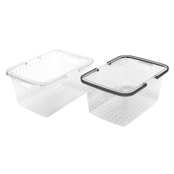 【まとめ買い】収納ボックス 収納ケース ストック収納 ハンドル付 aカラーバスケット 001 0775/020523