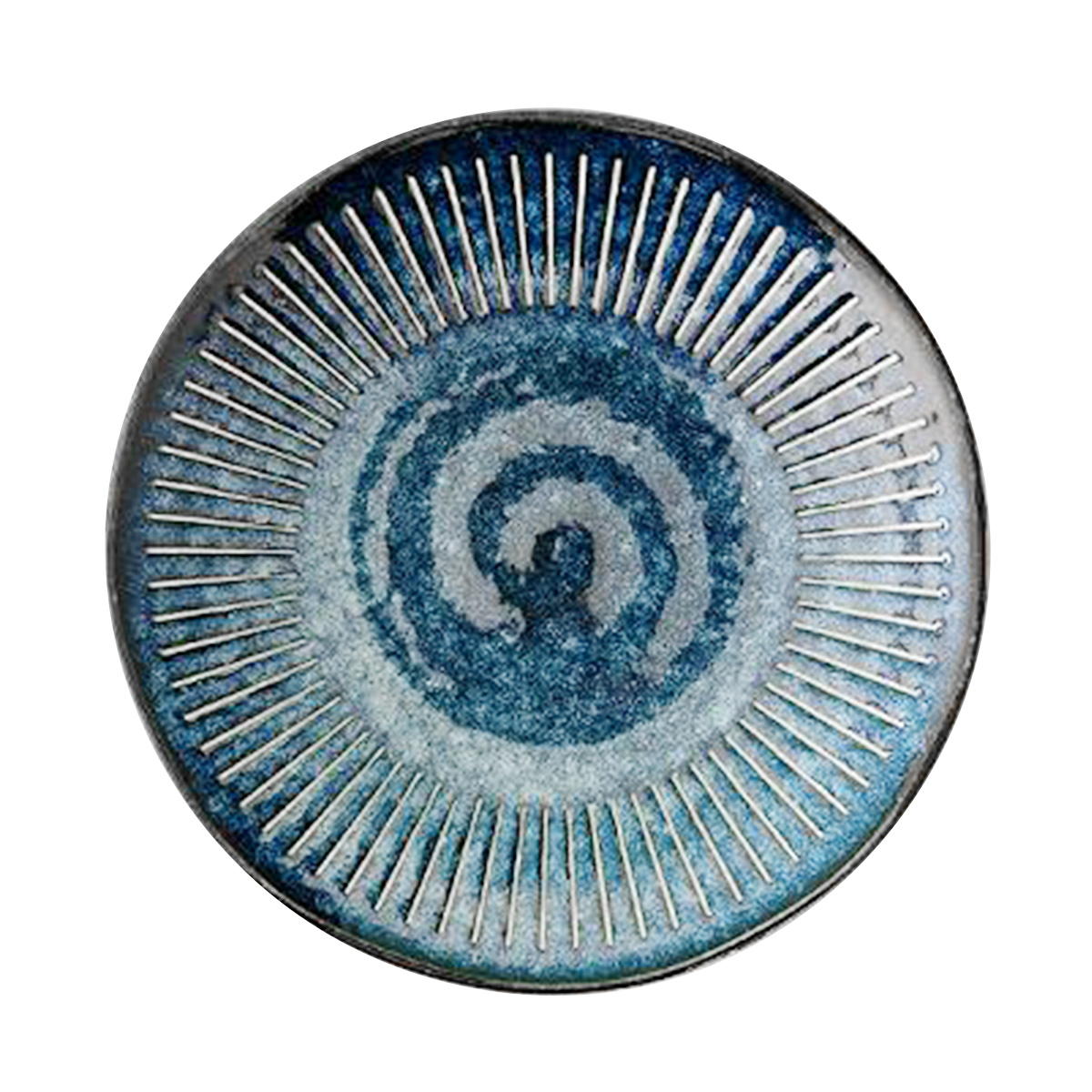 【まとめ買い】Tokinone PB.色撥水十草和軽窯変紺 5.0皿 0530/021211