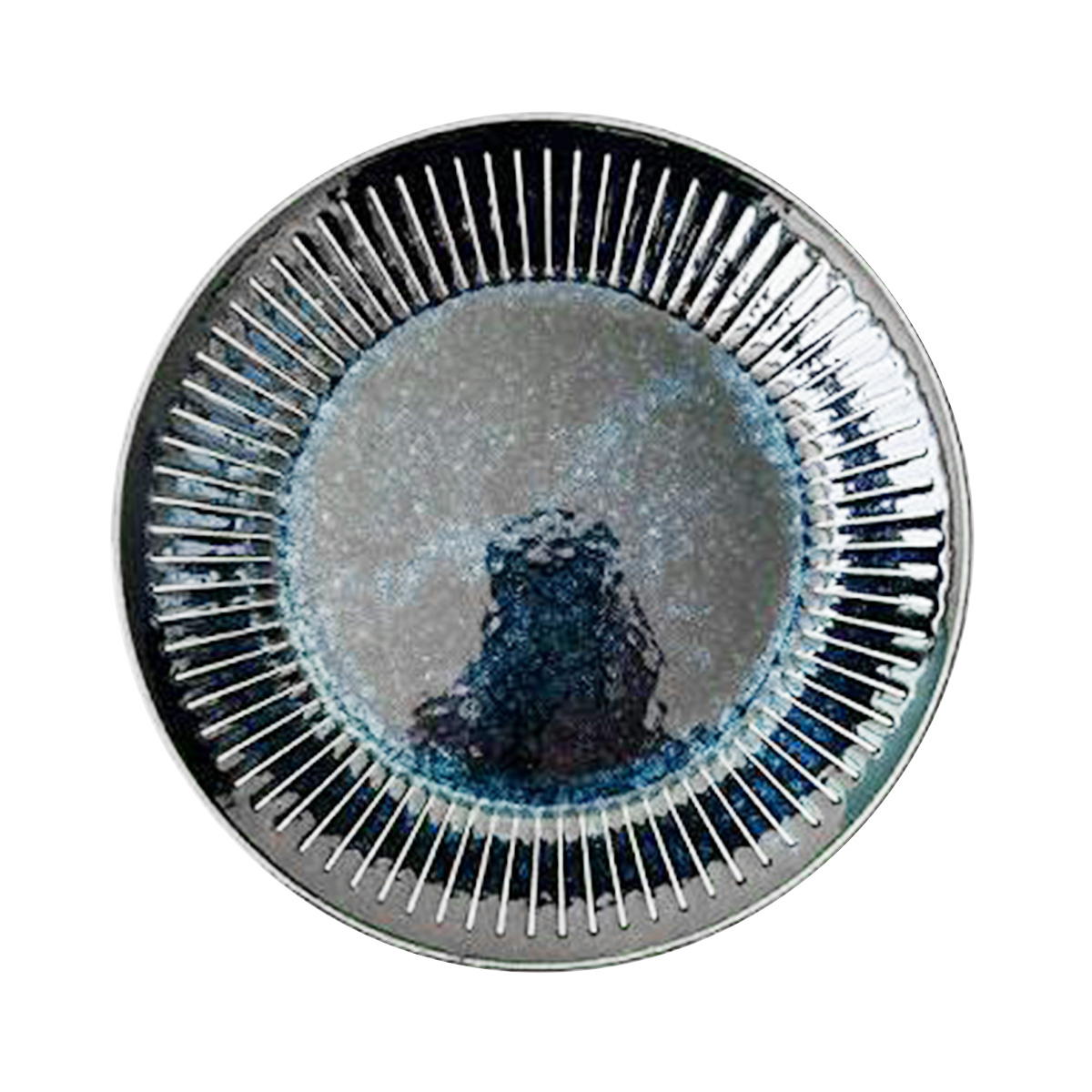 【まとめ買い】Tokinone PB.色撥水十草反り型プレート窯変紺 0530/021214