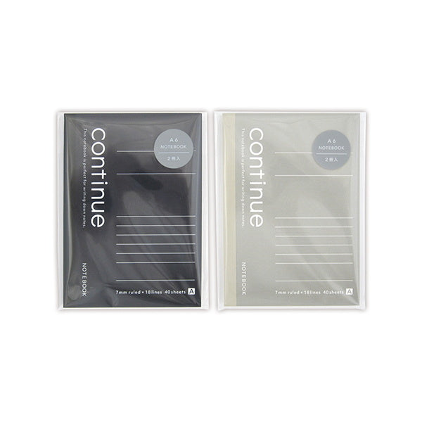 【まとめ買い】A6 ノート クールコンティニュー A罫40枚2冊パック 0915/021913