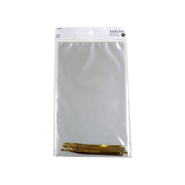 【まとめ買い】ギフトバッグ プレゼント用バッグ ラッピング袋 ビニールBAG 無地 10枚 L 0911/023004