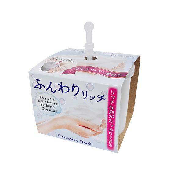 【まとめ買い】泡立てキット 洗顔用泡立キット ホイッパー ふんわりリッチ ホワイト 0892/023365