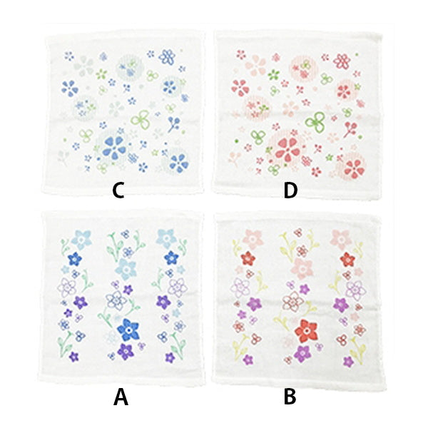 【まとめ買い】花の詩ハンドタオル 約33×35cm 9001/024164