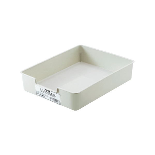 【まとめ買い】収納ケース ストレージボックス ショート グレー 0775/026252