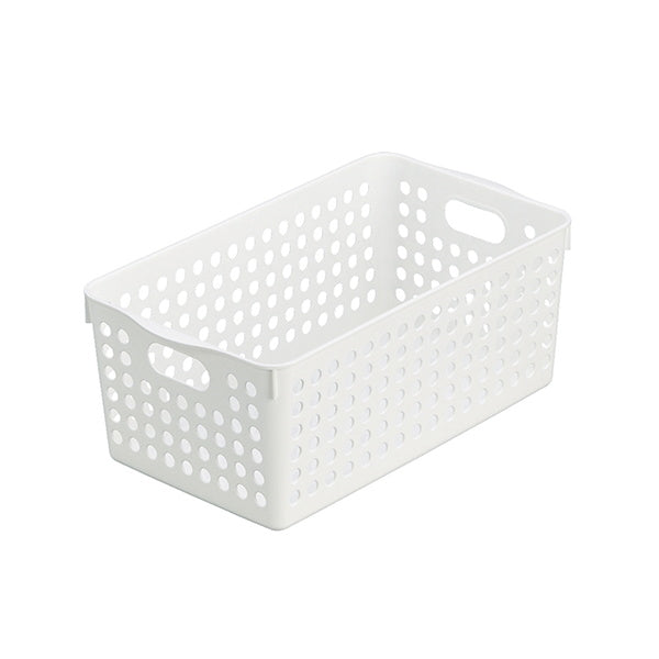 【まとめ買い】収納ケース 収納ボックス ストックバスケットワイド ホワイト 0978/026307
