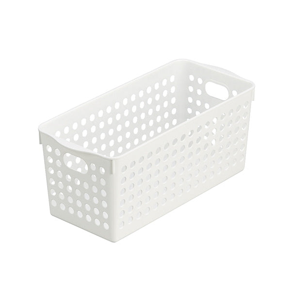 【まとめ買い】収納ケース 収納ボックス ストックバスケットスリム ホワイト 0978/026311
