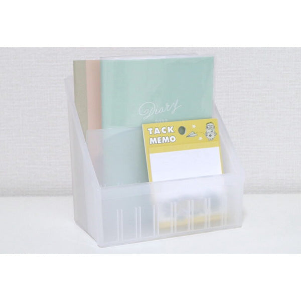 【まとめ買い】DeskLabo プチポケット ホワイト 卓上収納ケース 0847/026714