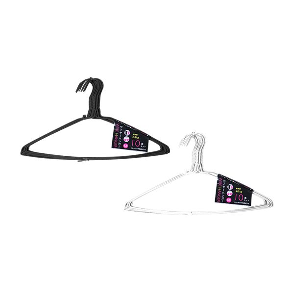 【まとめ買い】物干しハンガー ワイヤーハンガー 10本セット 0344/027085