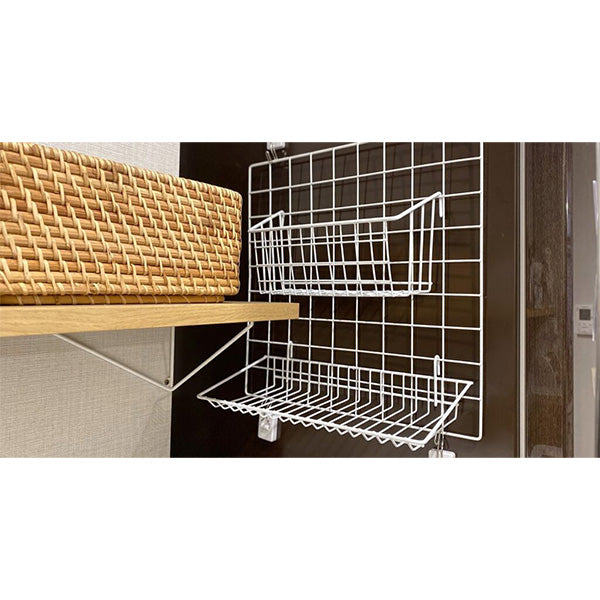 【まとめ買い】ワイヤーラック Dタイプ ホワイト 0330/027407