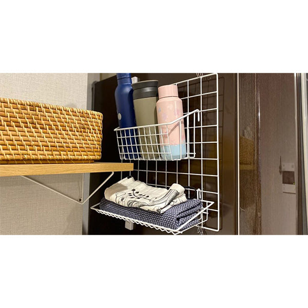 【まとめ買い】ワイヤーラック Eタイプ ホワイト 0330/027408