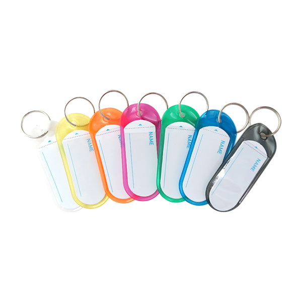 【まとめ買い】ネームタグ ロッカータグ 名前タグ ソフトネームキーホルダー 14個入 小 1391/028021