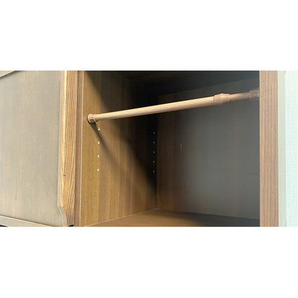 【まとめ買い】突っ張り棒 ツッパリ棒 PB.伸縮つっぱり棒 木目 30-50cm 1523/028543