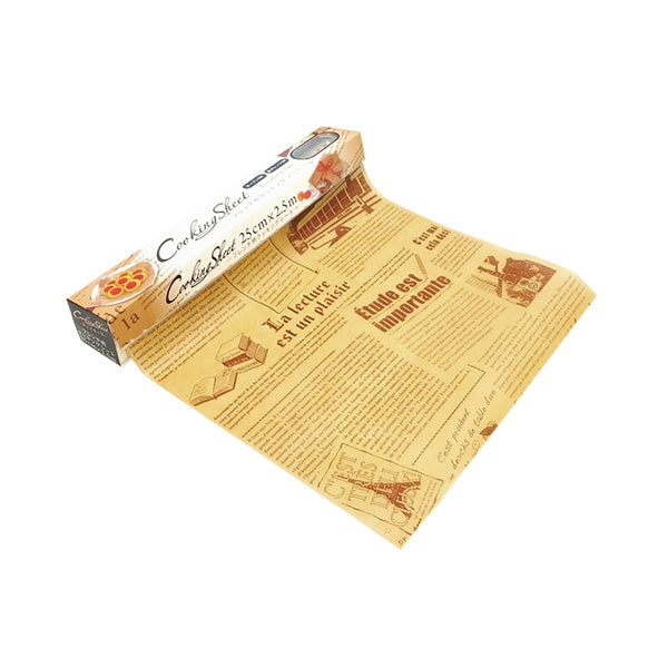 【まとめ買い】フレンチ柄クッキングシート 25cm×2.5m 0490/029334