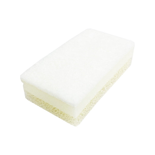 【まとめ買い】台所スポンジ 白い3層キッチンスポンジ 2P 0510/032288