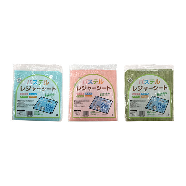 【まとめ買い】パステルレジャーシート ピクニックシート 2帖 約180×180cm 0510/035349