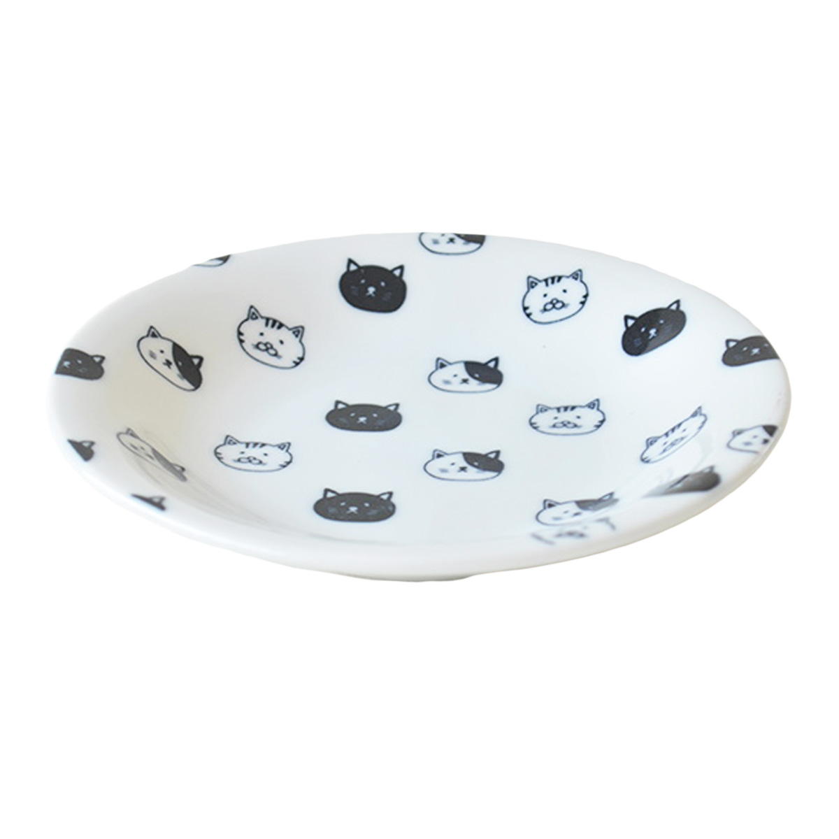 【まとめ買い】皿 中皿 ねこ プレート 16.8cm 9001/035643