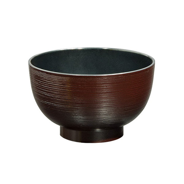 【まとめ買い】汁物茶碗 千筋椀 レンジ対応 ブラック 9001/036635