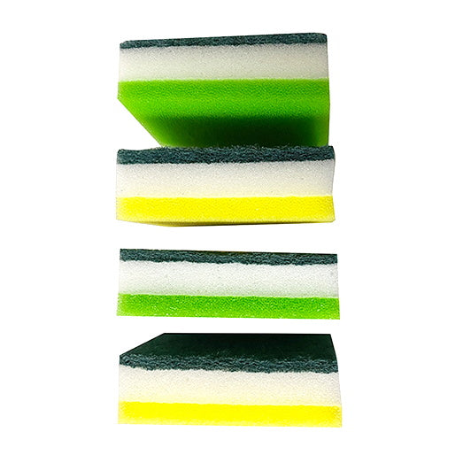 【まとめ買い】台所スポンジ 食器用たわし エアロスポンジハード 食器・鍋用 4P 0520/037161