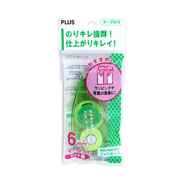 【まとめ買い】テープ糊 プラス テープのり ドットタイプ 6mmX6.5m 0960/037848