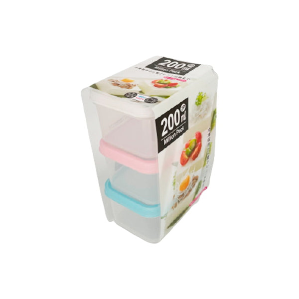 【まとめ買い】食品保存容器 フードストッカー ストック容器 ミリオンパック ミニミニ 3P 0847/039005