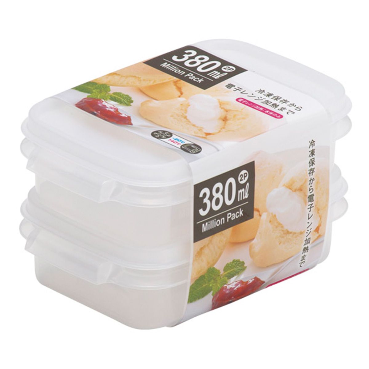 まとめ買い】ミリオンパック(ミニ2P)380ml(W) 0847/039123 | ワッツ
