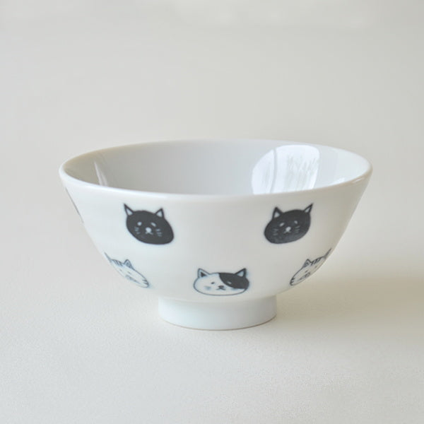 【まとめ買い】茶碗 お茶わん ごはん茶碗 ねこ 深口飯碗 9001/039792