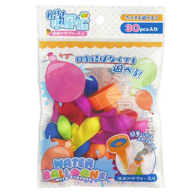 【まとめ買い】栓付き水風船 注水アダプター入 1391/040473