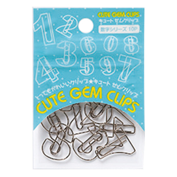 【まとめ買い】キュートゼムクリップ 数字シリーズ10P 0894/041781