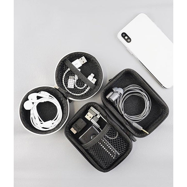 【まとめ買い】イヤホンケース イヤホン&コードケース 角型 0330/042437