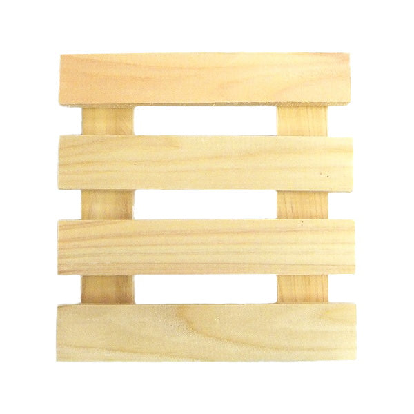 【まとめ買い】四万十川ひのきプレート 15×15cm 1840/044755