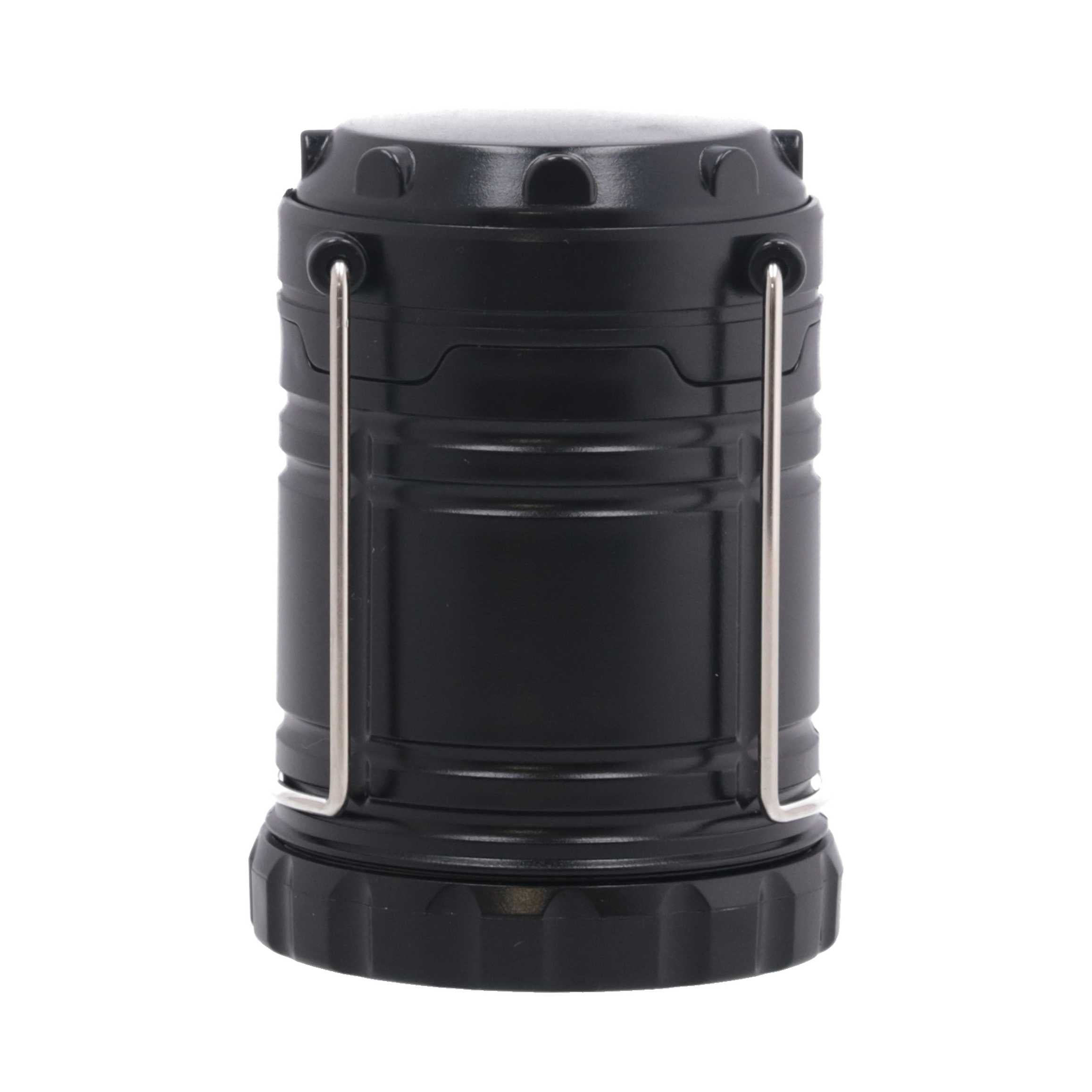 【まとめ買い】ランタン led LED おしゃれ COBランタン 災害用 電池式 スライド式LEDランタン ブラック 7×7×10cm 1635/045921