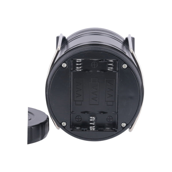 【まとめ買い】ランタン led LED おしゃれ COBランタン 災害用 電池式 スライド式LEDランタン ブラック 7×7×10cm 1635/045921