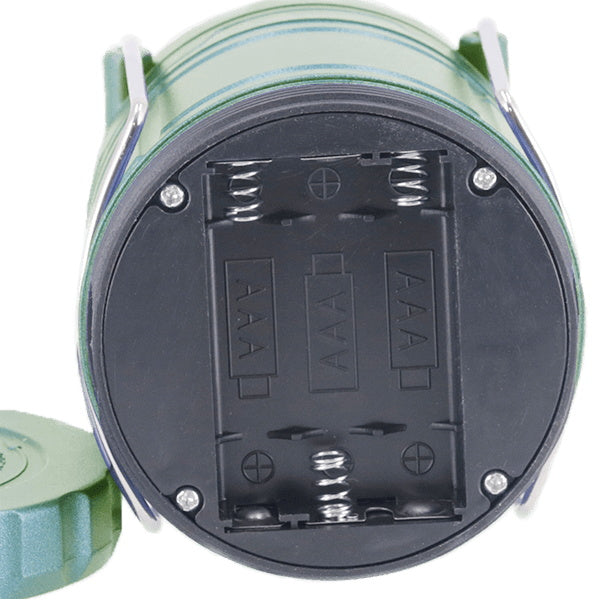 【まとめ買い】ランタン led LED おしゃれ COBランタン 災害用 電池式 スライド式LEDランタン カーキ 7×7×10cm 1635/045922