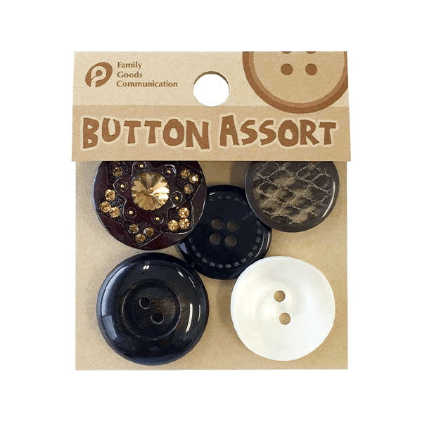 【まとめ買い】ボタン ぼたん 釦 カラフル 5個入 0894/046102