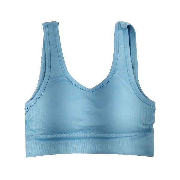 【まとめ買い】スポーツブラ トレーニングウェア Tokinone PB.クロップドトップブラ L ライトブルー 9001/047890
