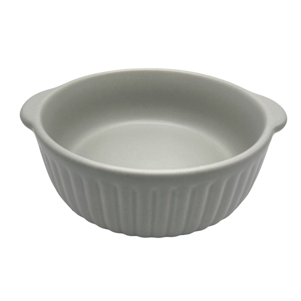 【まとめ買い】耐熱ボウル 中鉢 グラタン皿 オーブン対応 Tokinone PB.オーブンウェア ラウンド グレー 450ml 1576/049076