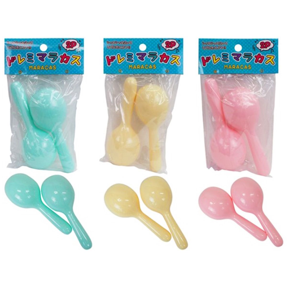 【まとめ買い】ドレミマラカス2P 9001/051235