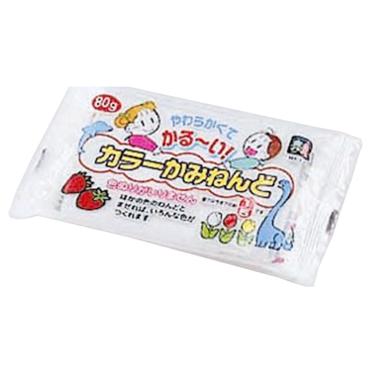 【まとめ買い】カラーかみねんど(白)80g 0808/051316