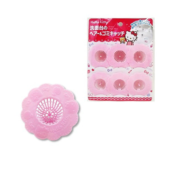 【まとめ買い】sanrio ハローキティ 洗面台のヘアー&ゴミキャッチ 6個入り 0459/052462