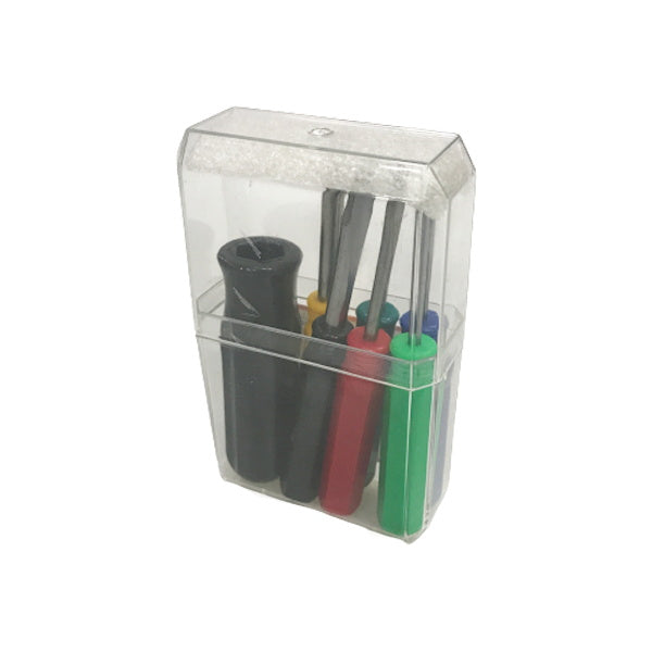 【まとめ買い】ドライバーセット 小型 ケース入りドライバー 6本セット 修理 工具 0528/053000