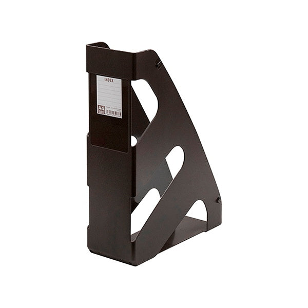 【まとめ買い】ファイル収納ケース バインダーケース ファイルスタンドA4 392 ブラック 0847/054487